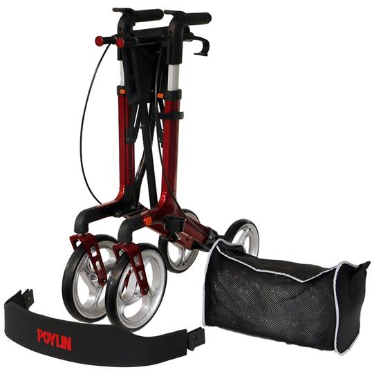 Poylin P888 Lüx Rollatör Kırmızı