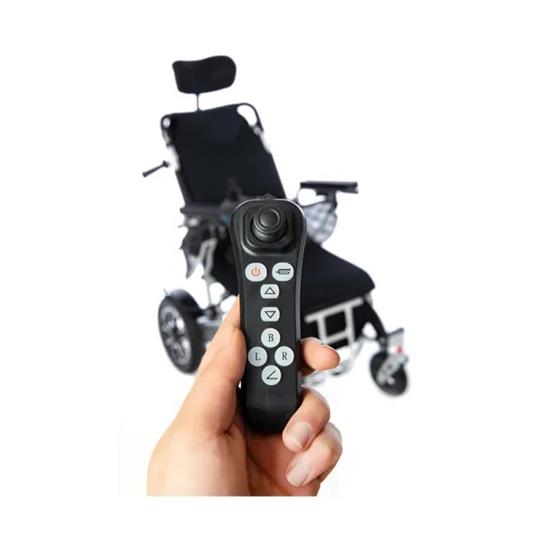 Römer R111 Uzaktan Kumandalı Sırtı Yatarlı Hafif Akülü Tekerlekli Sandalye